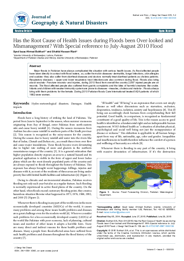(PDF) Has the Root Cause of Health Issues during Floods been Over ...