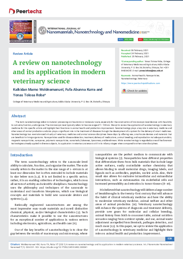 (PDF) A review on nanotechnology and its application in modern ...