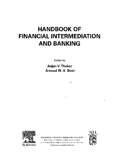(PDF) Handbook of Financial Intermediation and Banking