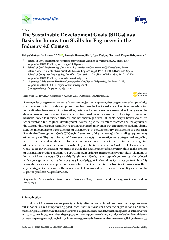 (PDF) The Sustainable Development Goals (SDGs) as a Basis for ...