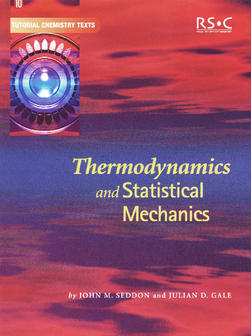 PDF) Thermodynamics and statistical mechanics - J.M. Seddon