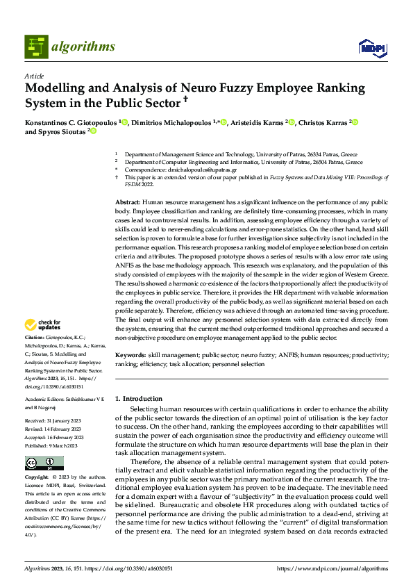 (PDF) Modelling and Analysis of Neuro Fuzzy Employee Ranking System in ...