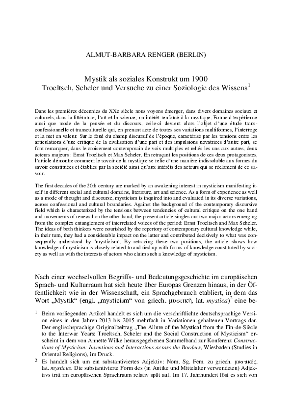 (PDF) Almut-Barbara Renger, 