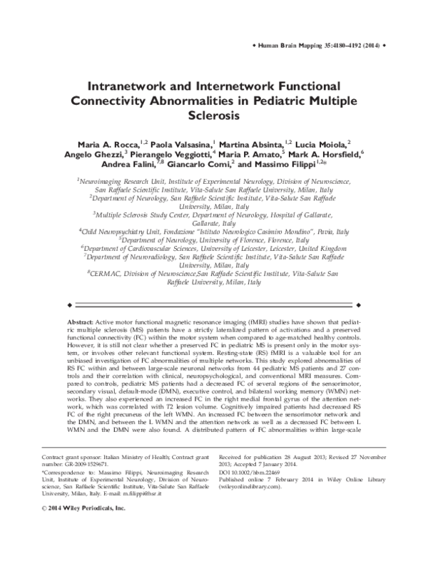 (PDF) Intranetwork and internetwork functional connectivity ...