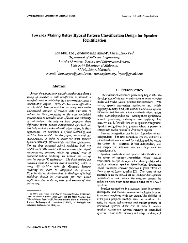 (PDF) Towards making better hybrid pattern classification design for ...