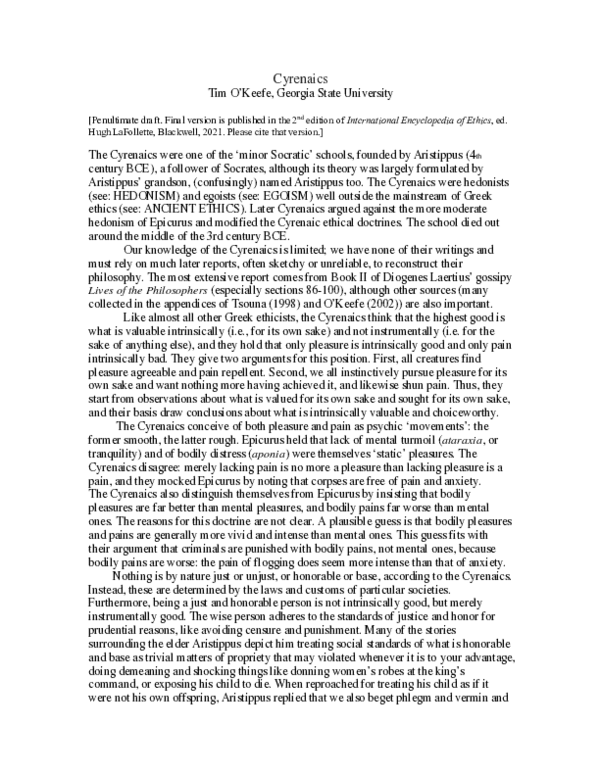 (PDF) Cyrenaics