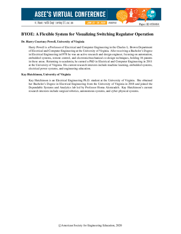 (PDF) BYOE: A Flexible System for Visualizing Switching Regulator Operation