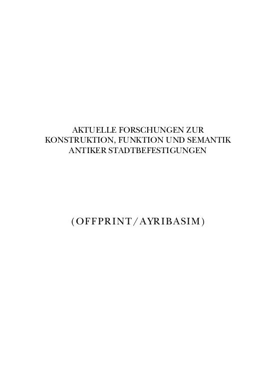 PDF Diateichismata Zu dem Phänomen innerer Befestigungsmauern   Ochi Marseille Porn Image
