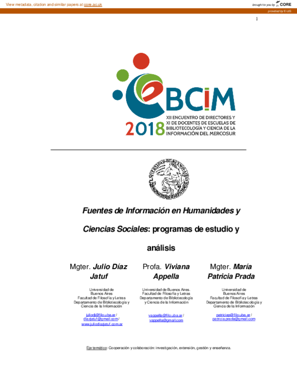 (PDF) Fuentes de Información en Humanidades y Ciencias Sociales ...