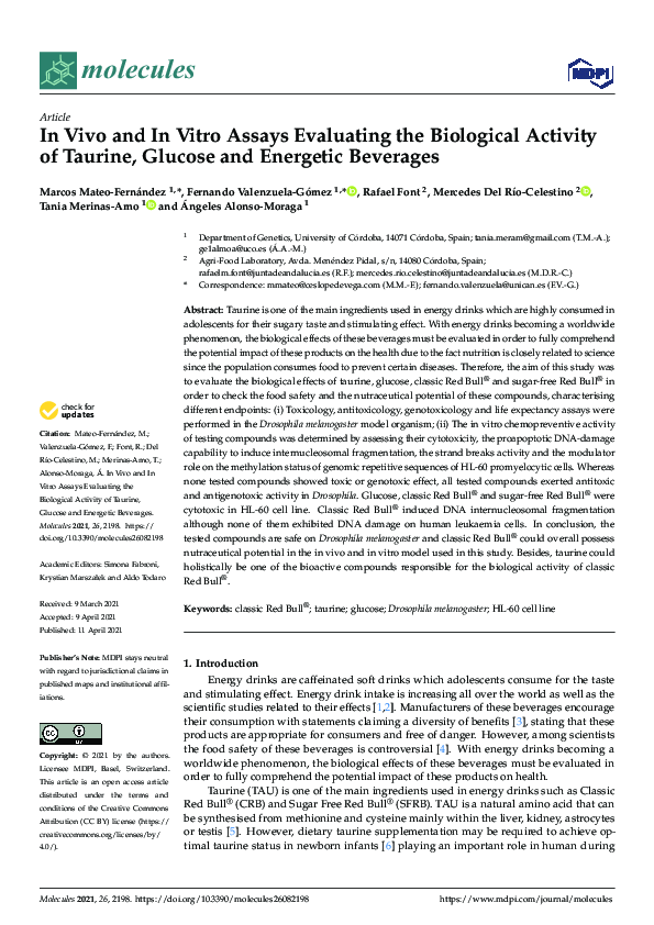 (PDF) In Vivo and In Vitro Assays Evaluating the Biological Activity of ...