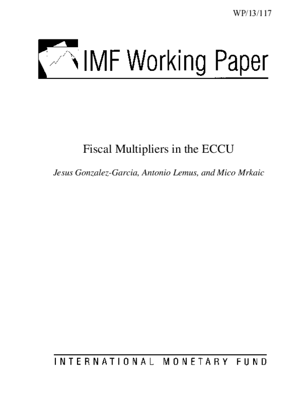 (PDF) Fiscal Multipliers in the ECCU