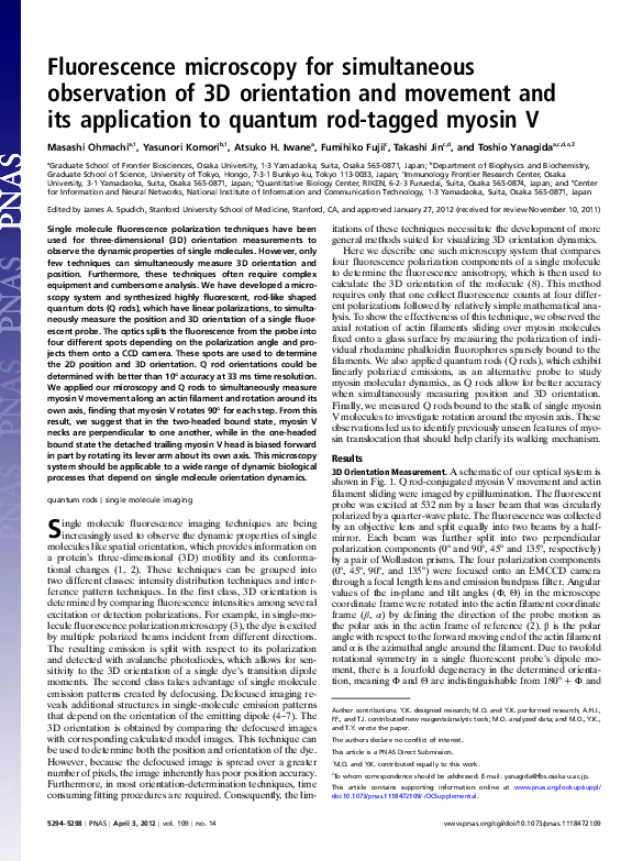(PDF) Fluorescence microscopy for simultaneous observation of 3D ...