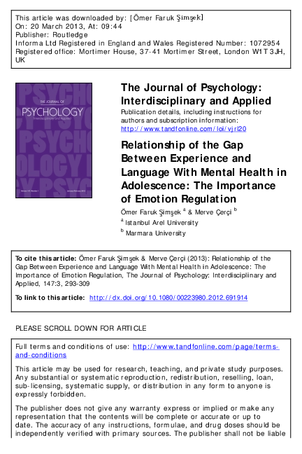 (PDF) Relationship of the gap between experience and language with ...