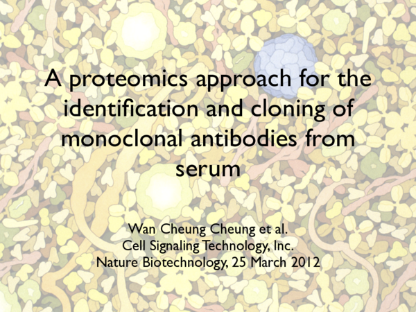 (PDF) A proteomics approach for the identification and cloning of ...