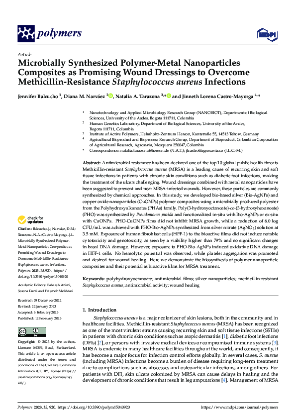 (PDF) Microbially Synthesized Polymer-Metal Nanoparticles Composites as ...