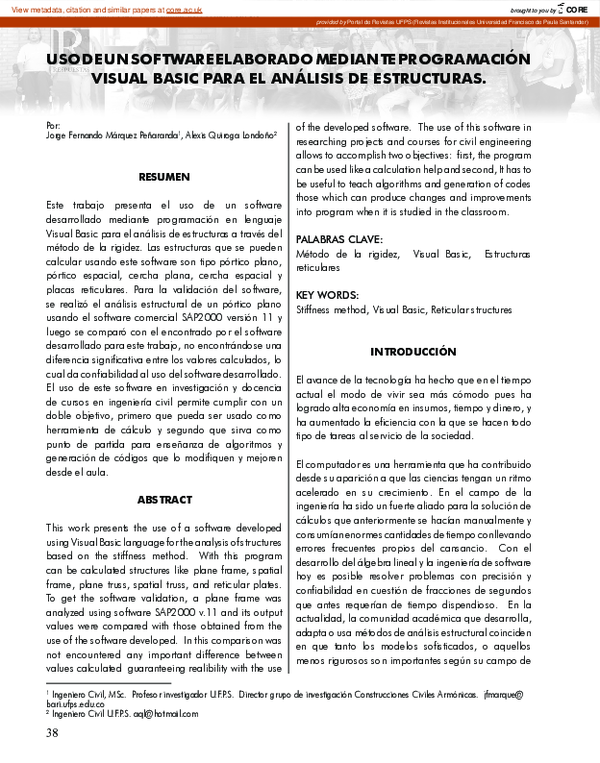 (PDF) Uso de un software elaborado mediante programación visual basic ...