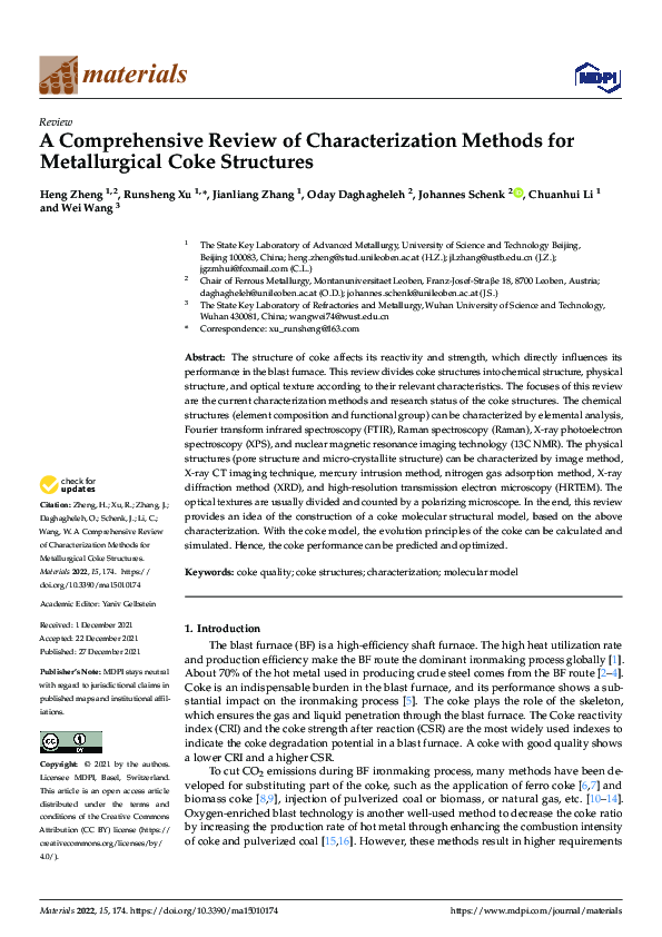 (PDF) A Comprehensive Review of Characterization Methods for ...