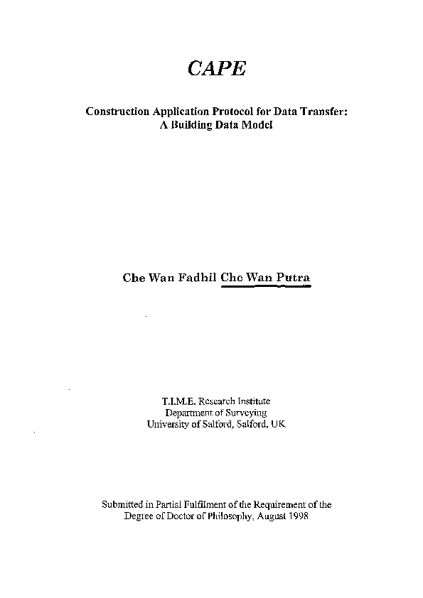 (PDF) CAPE construction application protocol for data transfer: a ...