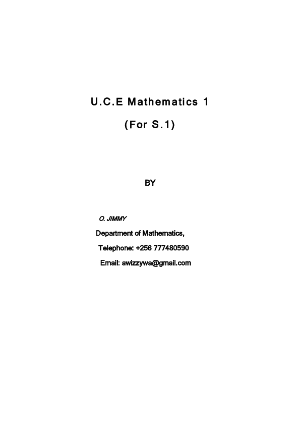 (PDF) S.1 MATH NOTES (1)