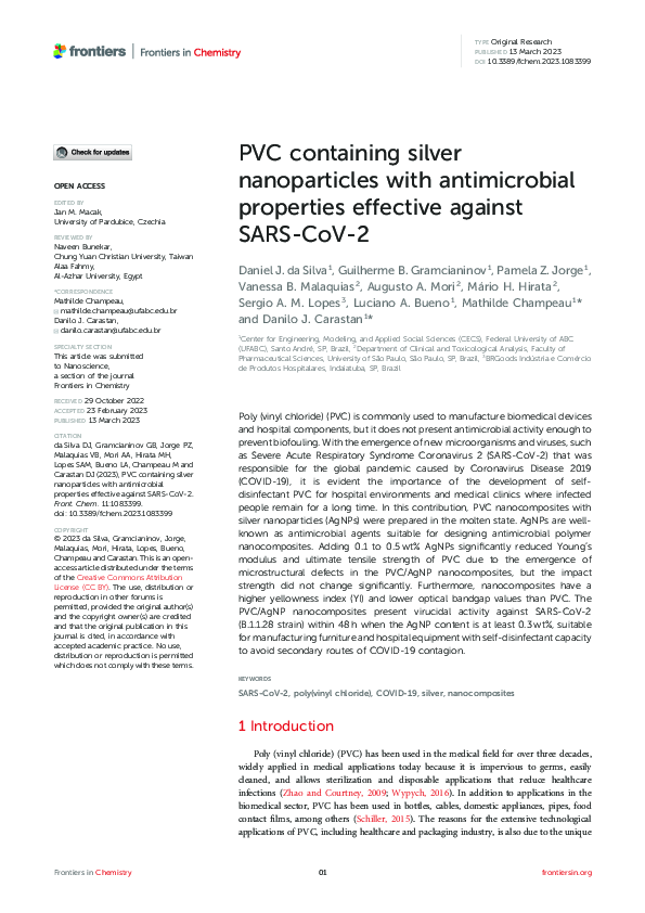 (PDF) PVC containing silver nanoparticles with antimicrobial properties ...