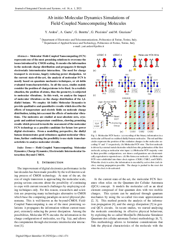 (PDF) Ab initio Molecular Dynamics Simulations of Field-Coupled ...