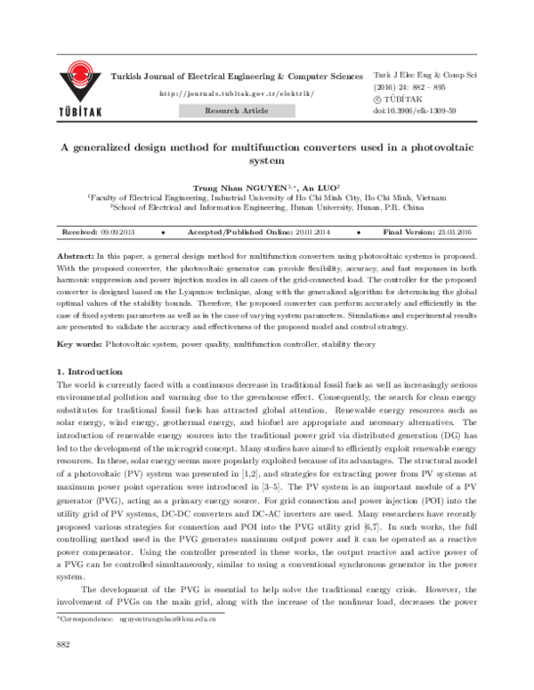 (PDF) A generalized design method for multifunction converters used in ...