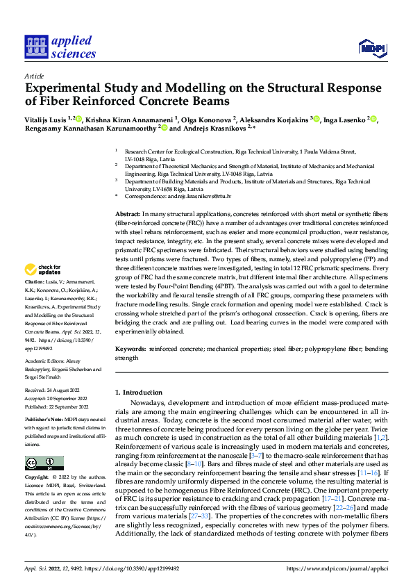 (PDF) Experimental Study and Modelling on the Structural Response of ...