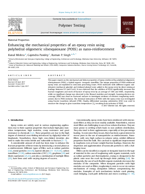 (PDF) Enhancing the Mechanical Properties of Epoxy Resin Mold by Adding ...
