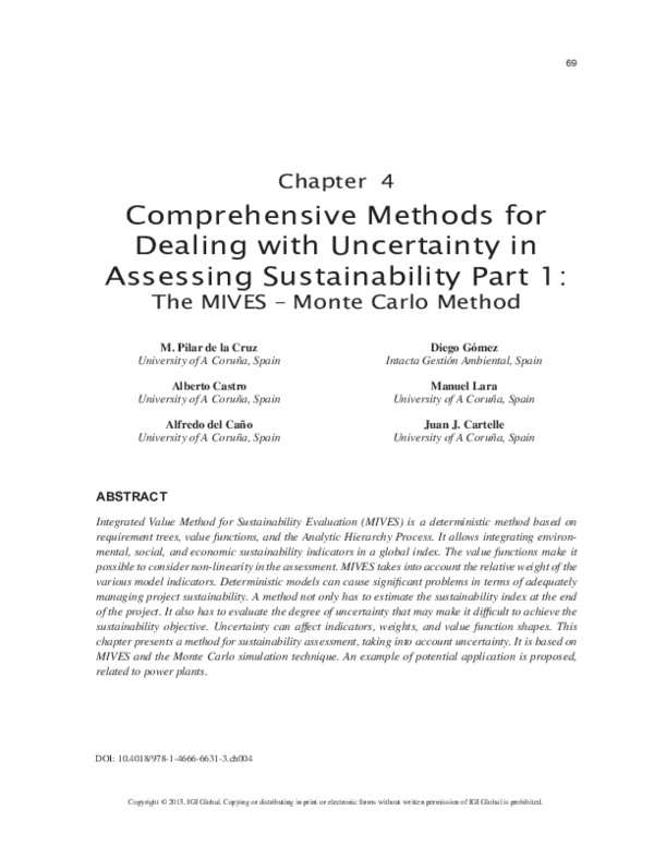 (PDF) Comprehensive Methods for Dealing with Uncertainty in Assessing ...