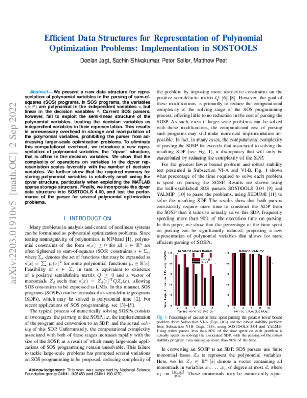 (PDF) Efficient Data Structures for Representation of Polynomial ...