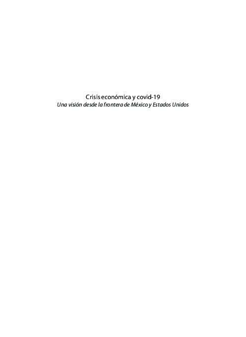 (PDF) Impacto económico de la pandemia Covid-19 en México