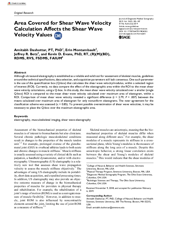 (PDF) Area Covered for Shear Wave Velocity Calculation Affects the ...