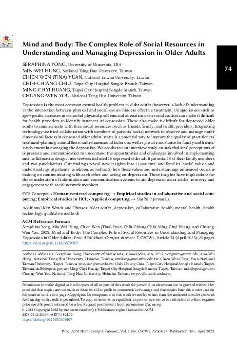 (PDF) Mind and Body: The Complex Role of Social Resources in ...