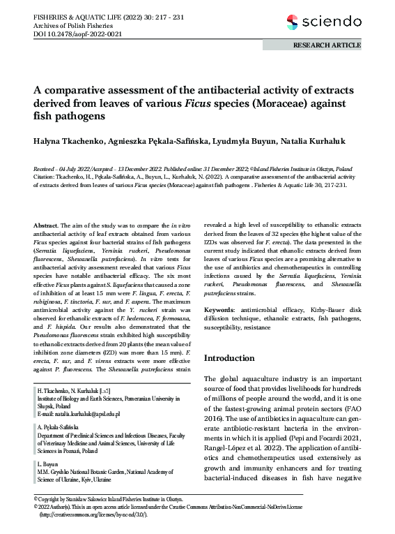 (PDF) A comparative assessment of the antibacterial activity of ...