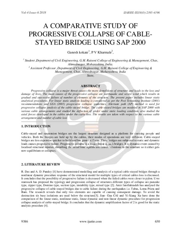 (PDF) A Comparative Study of Progressive Collapse of Cable-Stayed ...