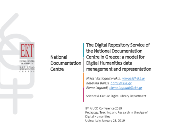 (PDF) The Digital Repository Service of the National Documentation ...