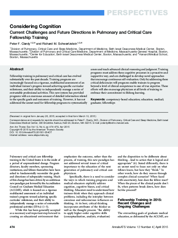 (PDF) Considering Cognition: Current Challenges and Future Directions ...