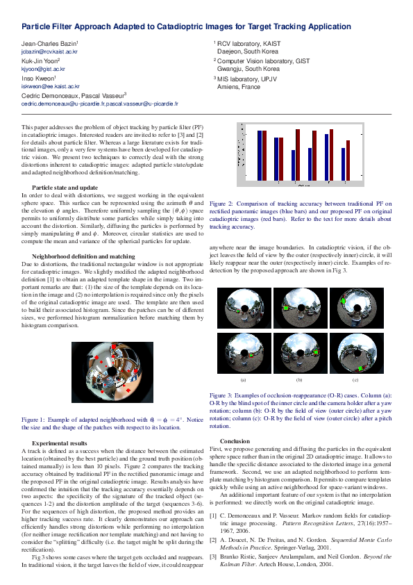 (PDF) Particle Filter Approach Adapted to Catadioptric Images for ...