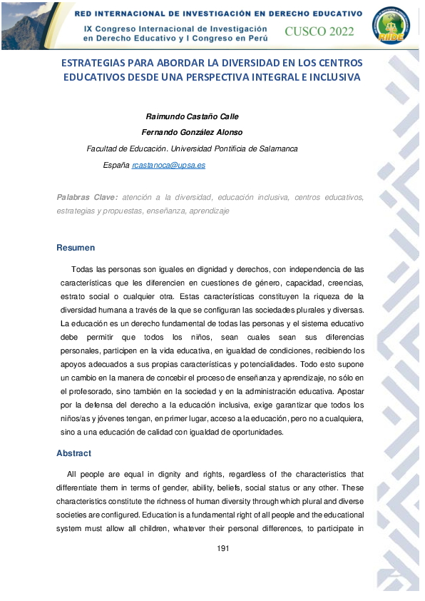 (PDF) ESTRATEGIAS PARA ABORDAR LA DIVERSIDAD EN LOS CENTROS EDUCATIVOS ...