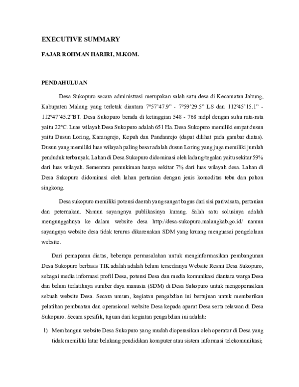 Kasus Amsal Sitepu dan proyek pembuatan video profil desa