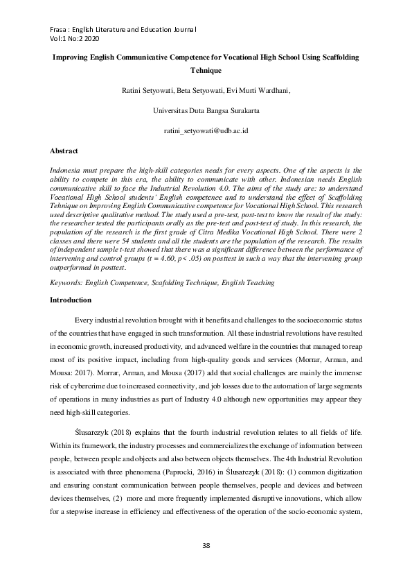 (PDF) Improving English Communicative Competence for Vocational High ...