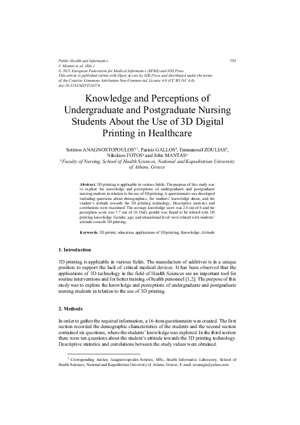 (PDF) Knowledge and Perceptions of Undergraduate and Postgraduate ...