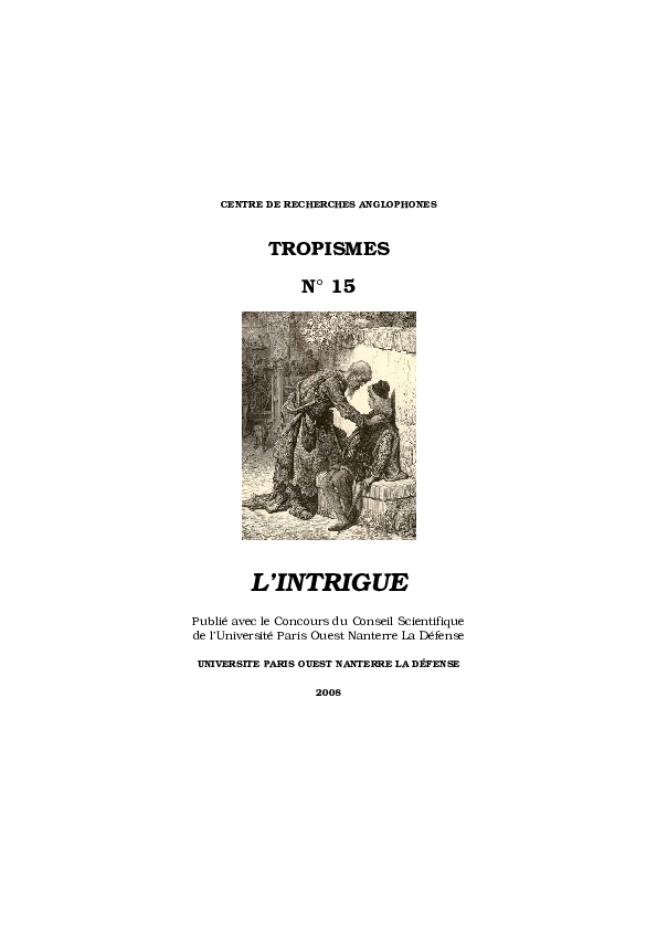 (PDF) De l'énigme à l'intrigue (et vice-versa ?) : retour sur une ...