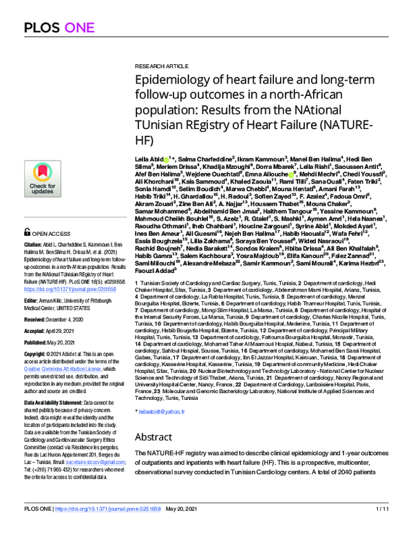 (PDF) Epidemiology of heart failure and long-term follow-up outcomes in ...