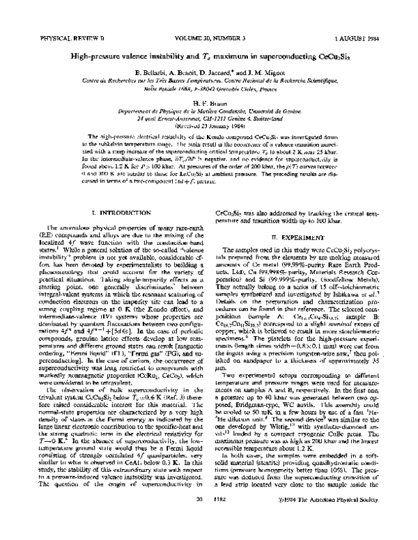 (PDF) High-pressure valence instability andTcmaximum in ...
