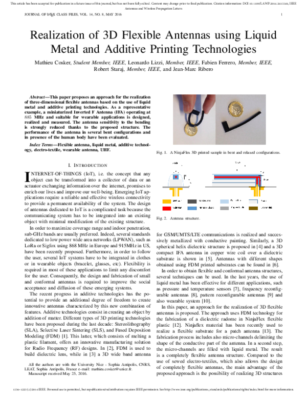 (PDF) Realization of 3-D Flexible Antennas Using Liquid Metal and ...