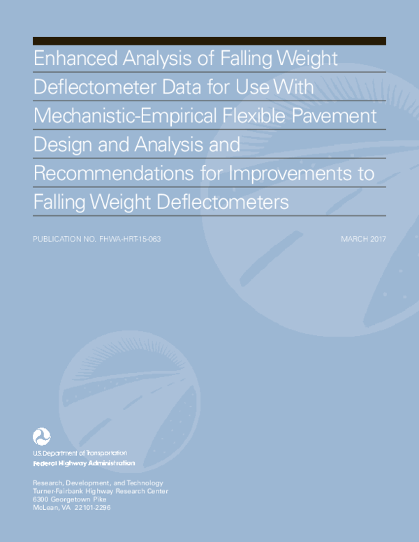 (PDF) Enhanced Analysis of Falling Weight Deflectometer Data for Use ...