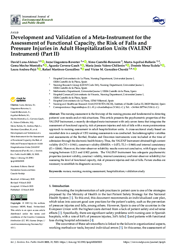 (PDF) Development and Validation of a Meta-Instrument for the ...