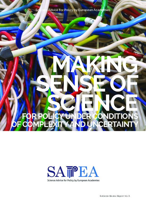 (PDF) Making sense of science for policy under conditions of complexity ...