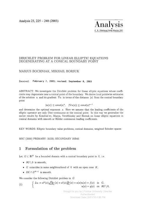 (PDF) Dirichlet problem for linear elliptic equations degenerating at a ...